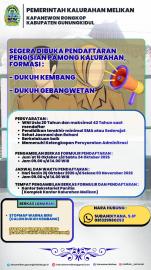 Pengumuman Lowongan Kerja Pengisian Pamong Kalurahan Melikan Tahun 2026